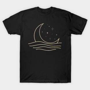 Crescent Moon Wave T-Shirt