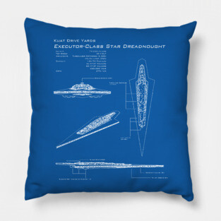 Executor Super Star Destroyer Blueprint Pillow