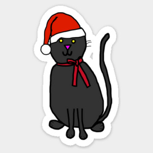 Christmas Cat Sticker