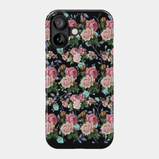 Blooming Roses in The Midnight Phone Case