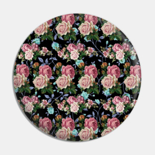 Blooming Roses in The Midnight Pin