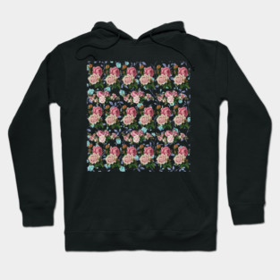 Blooming Roses in The Midnight Hoodie