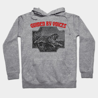 Guided By Voices / Retro Tiger Illustration Fan Design Hoodie