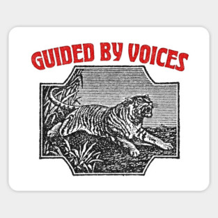 Guided By Voices / Retro Tiger Illustration Fan Design Sticker