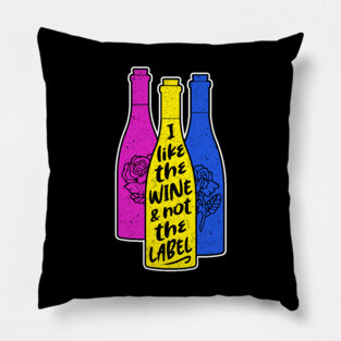 The wine not the label Pillow