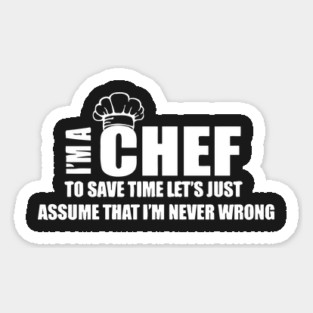 Funny Chef Cook Sticker