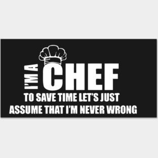 Funny Chef Cook Posters and Art