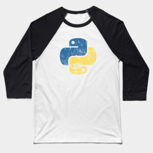 Python Programming Retro Code Baseball T-Shirt