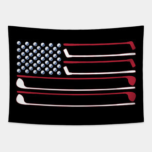 American Golf Flag Tapestry