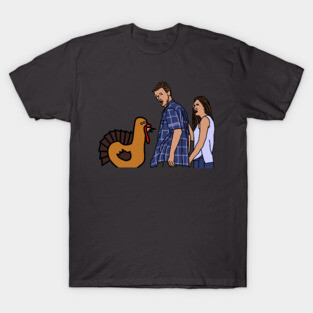 Thanksgiving Turkey and Distracted Boyfriend Meme T-Shirt