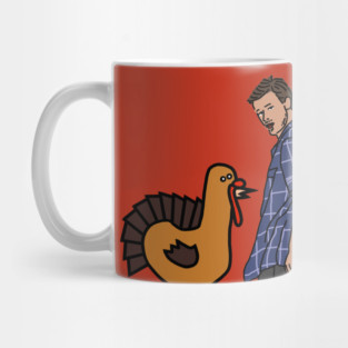 Thanksgiving Turkey and Distracted Boyfriend Meme Mug