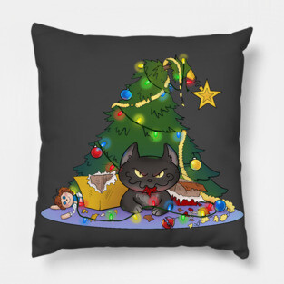 Cat-mess-tree Pillow