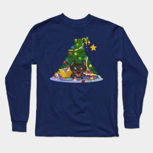 Cat-mess-tree Long Sleeve T-Shirt