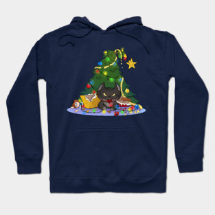 Cat-mess-tree Hoodie