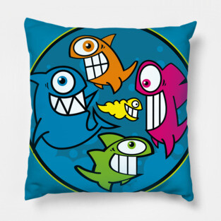 Aquarium tropical fish Pillow