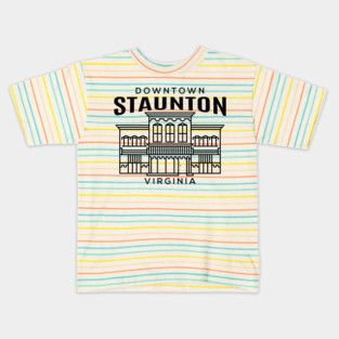 Downtown Staunton VA Kids T-Shirt