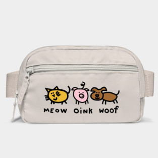 Cute Animals Noisy Cat Pig Dog Bag