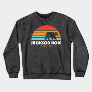 Jackson Hole Wyoming Bear Mountains Crewneck Sweatshirt