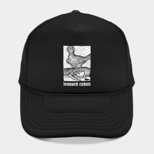 Vintage Styled Leonard Cohen Fan Art Design Hat