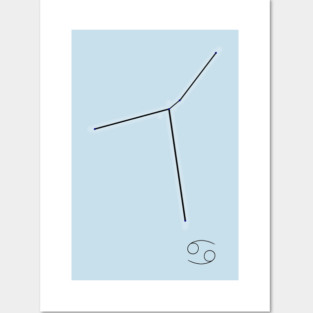 Zodiac Constellations - Cancer Posters and Art