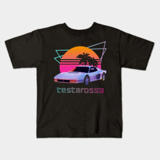 Retrowave Testarossa Kids T-Shirt