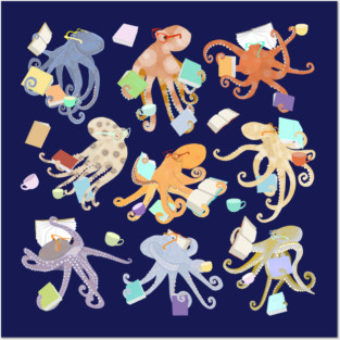 Reading Octopuses Posters and Art