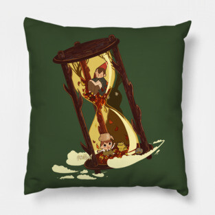 Over the Garden Hourglass Pillow