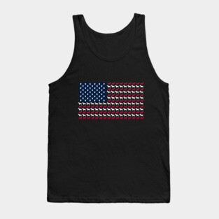 USA Bull Terrier Flag Tank Top