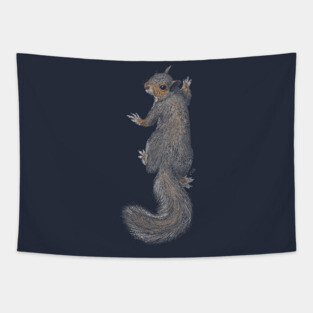 Gray Squirrel Tapestry