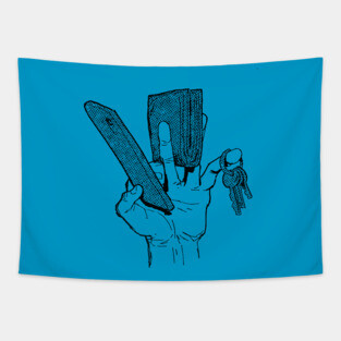 Phone Wallet Keys Tapestry