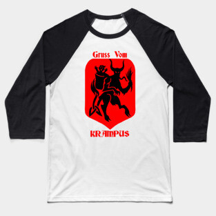 Krampus is Coming Baseball T-Shirt