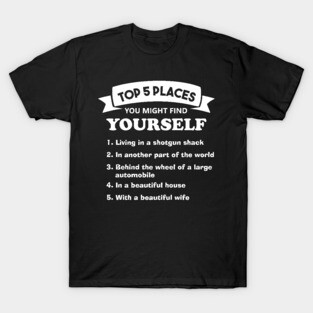 Talking Heads Top 5 Places You Might Find Yourself T-Shirt