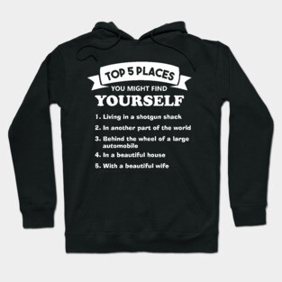 Talking Heads Top 5 Places You Might Find Yourself Hoodie