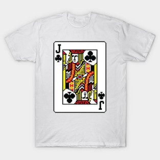 Jack of Clubs Pixel Art T-Shirt