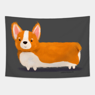 Corgi Tapestry