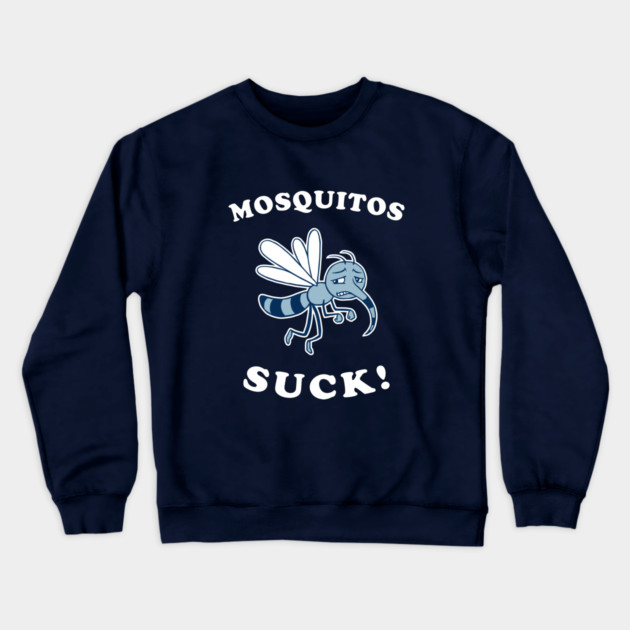Mosquitos Suck Camping Crewneck Sweatshirt by dumbshirts