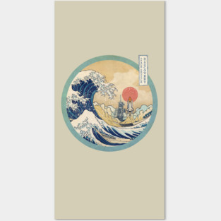 The Great Wave - Space Shuttle Sun Posters and Art
