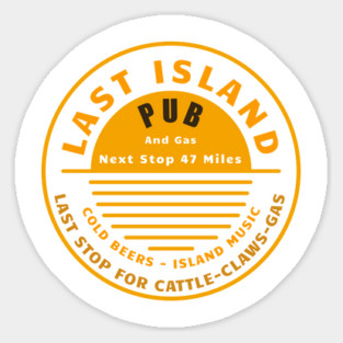 LAST ISLAND PUB Sticker