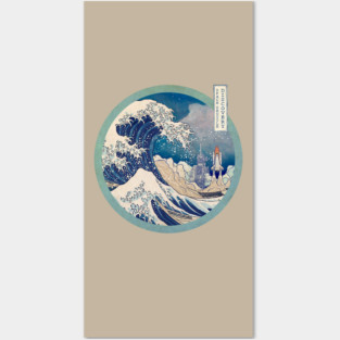 The Great Wave - Space Shuttle Night Posters and Art