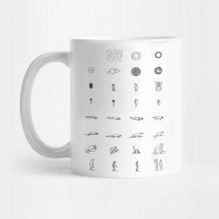 Evolution According to Sagan - Black Mug