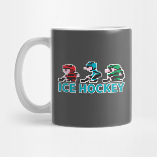 8-bit Ice Hockey Guys for Dark T-Shirts Mug