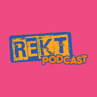 Rekt Podcast Blue and Orange T-Shirt