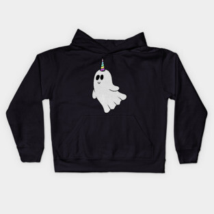 Unicorn Ghost, Cute Halloween Costume Gift Kids Hoodie