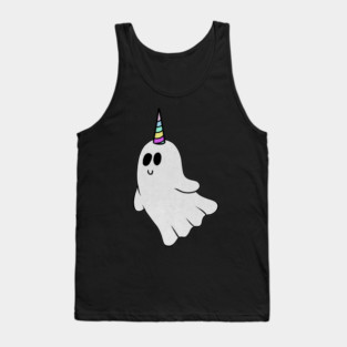 Unicorn Ghost, Cute Halloween Costume Gift Tank Top