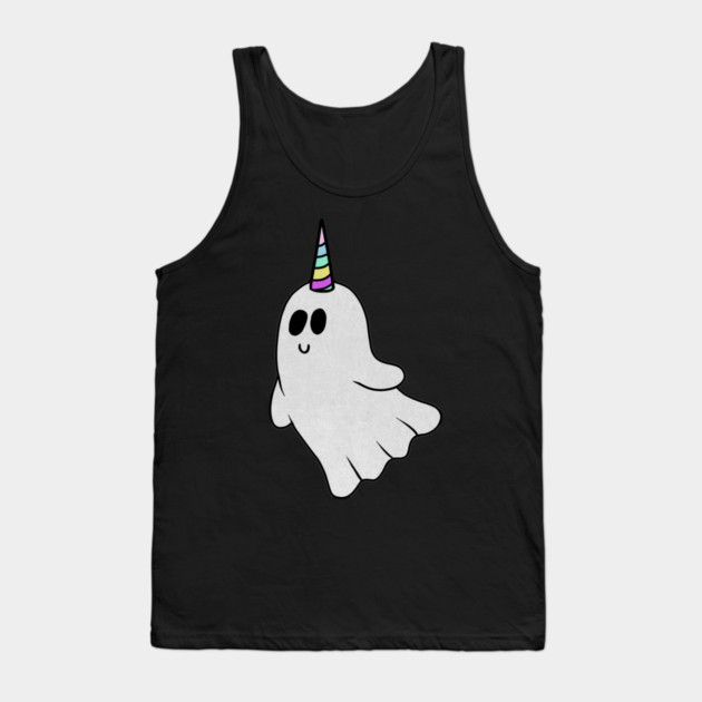 Unicorn Ghost, Cute Halloween Costume Gift Tank Top by logiamerch