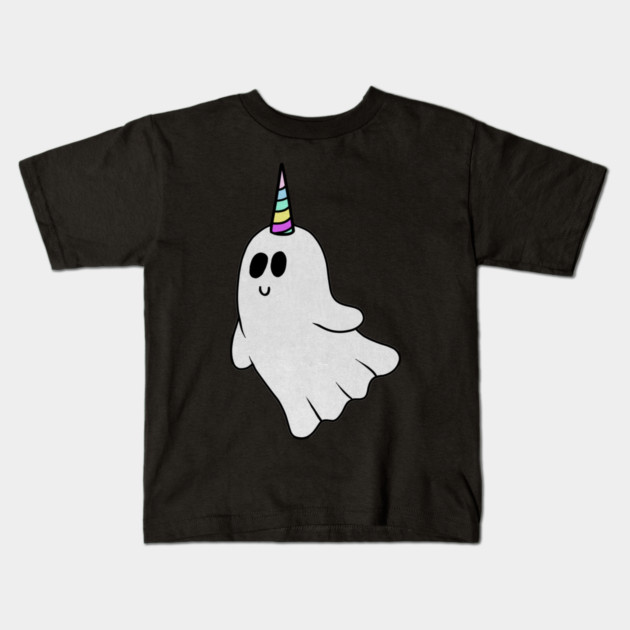 Unicorn Ghost, Cute Halloween Costume Gift Kids T-Shirt by logiamerch