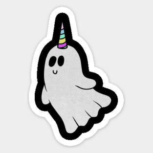 Unicorn Ghost, Cute Halloween Costume Gift Magnet