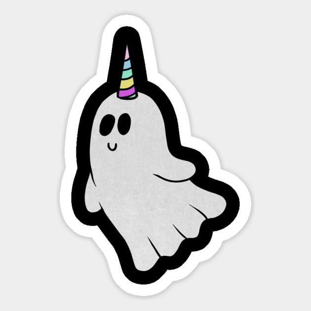 Unicorn Ghost, Cute Halloween Costume Gift Magnet by logiamerch