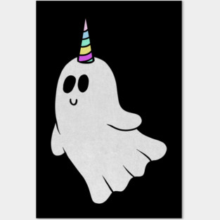 Unicorn Ghost, Cute Halloween Costume Gift Posters and Art