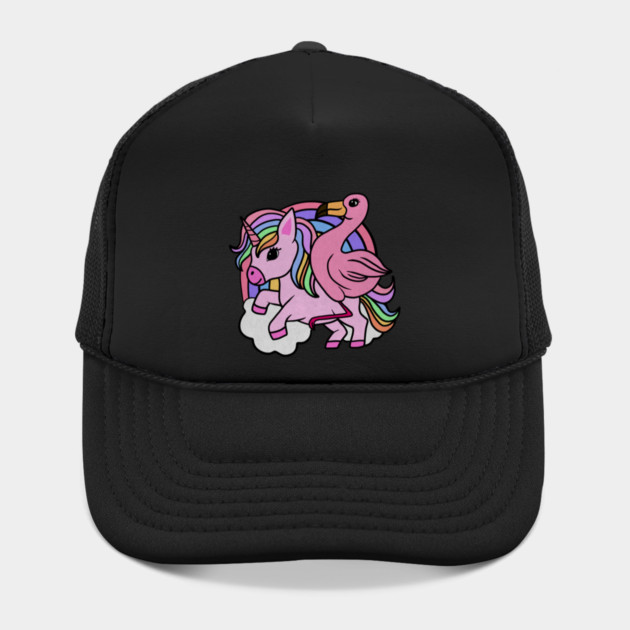Flamingo Unicorn, Rainbow horse by logiamerch